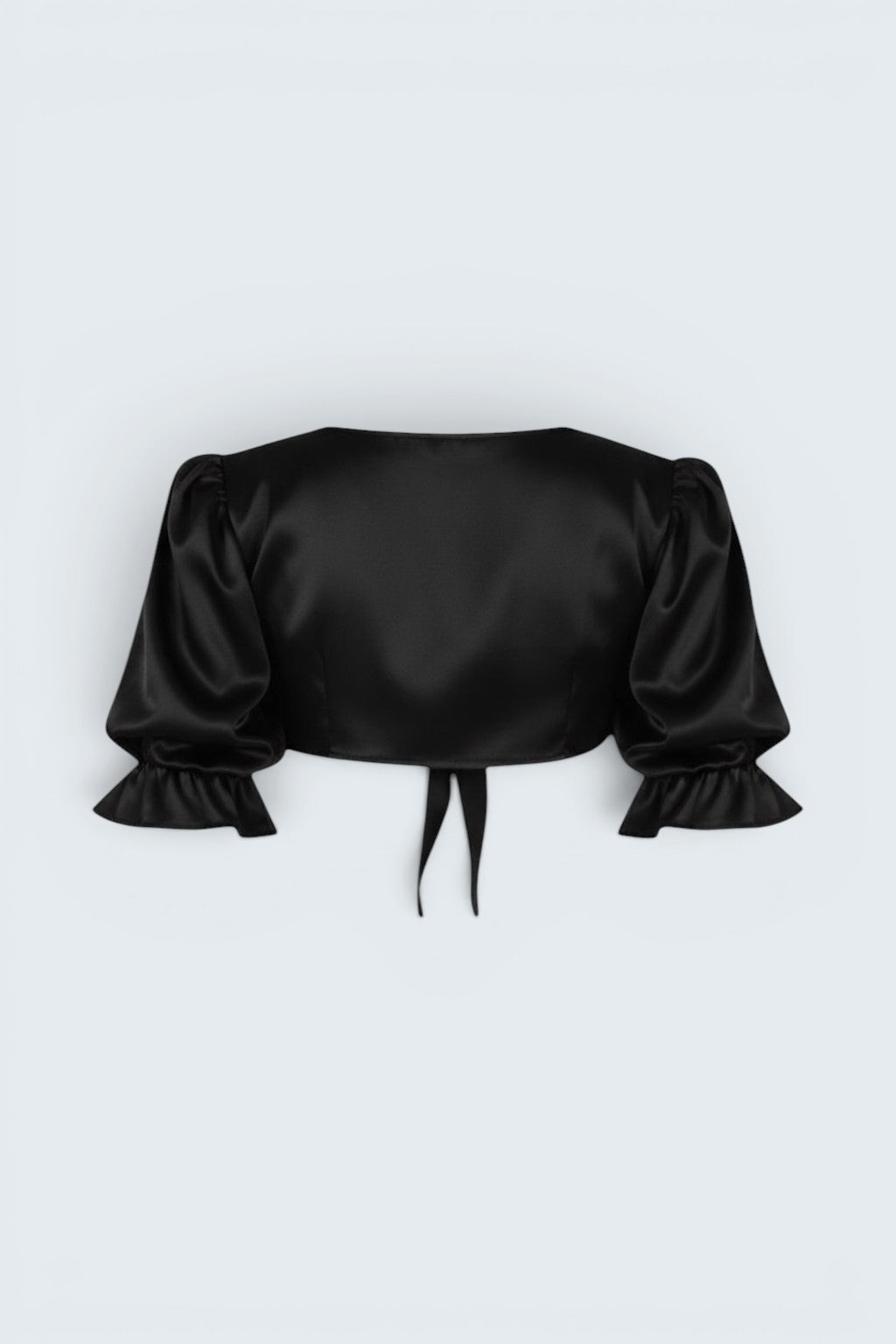 Satin Puff Sleeve Shirt