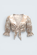 Shirt with Puff Sleeves J'ADORE Beige